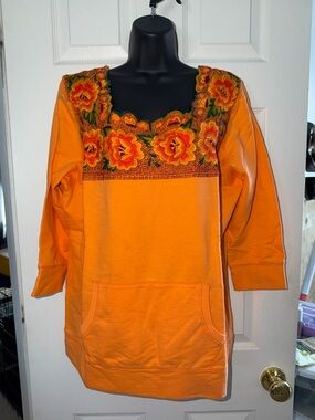 Lucky Brand Embroidered Cotton Sweatshirt